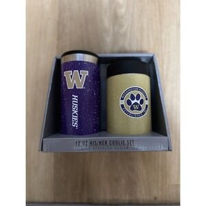 The Memory Company Washington Huskies His And Hers‎ 12oz Coolie Set